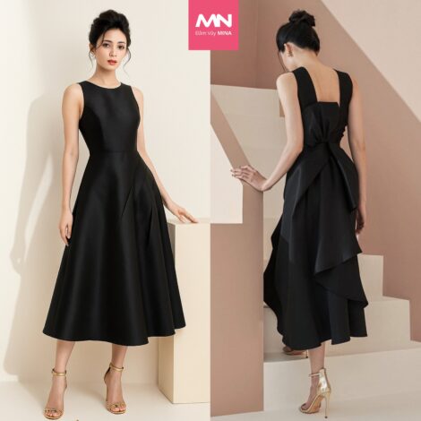 Đầm dự tiệc MINA thiết kế dáng dài hở lưng - MN104