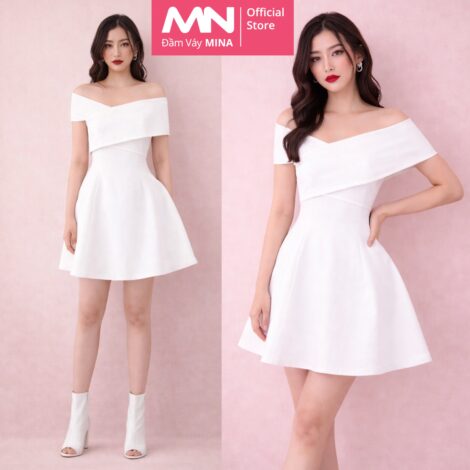 Đầm dự tiệc MINA thiết kế trễ vai - MN138